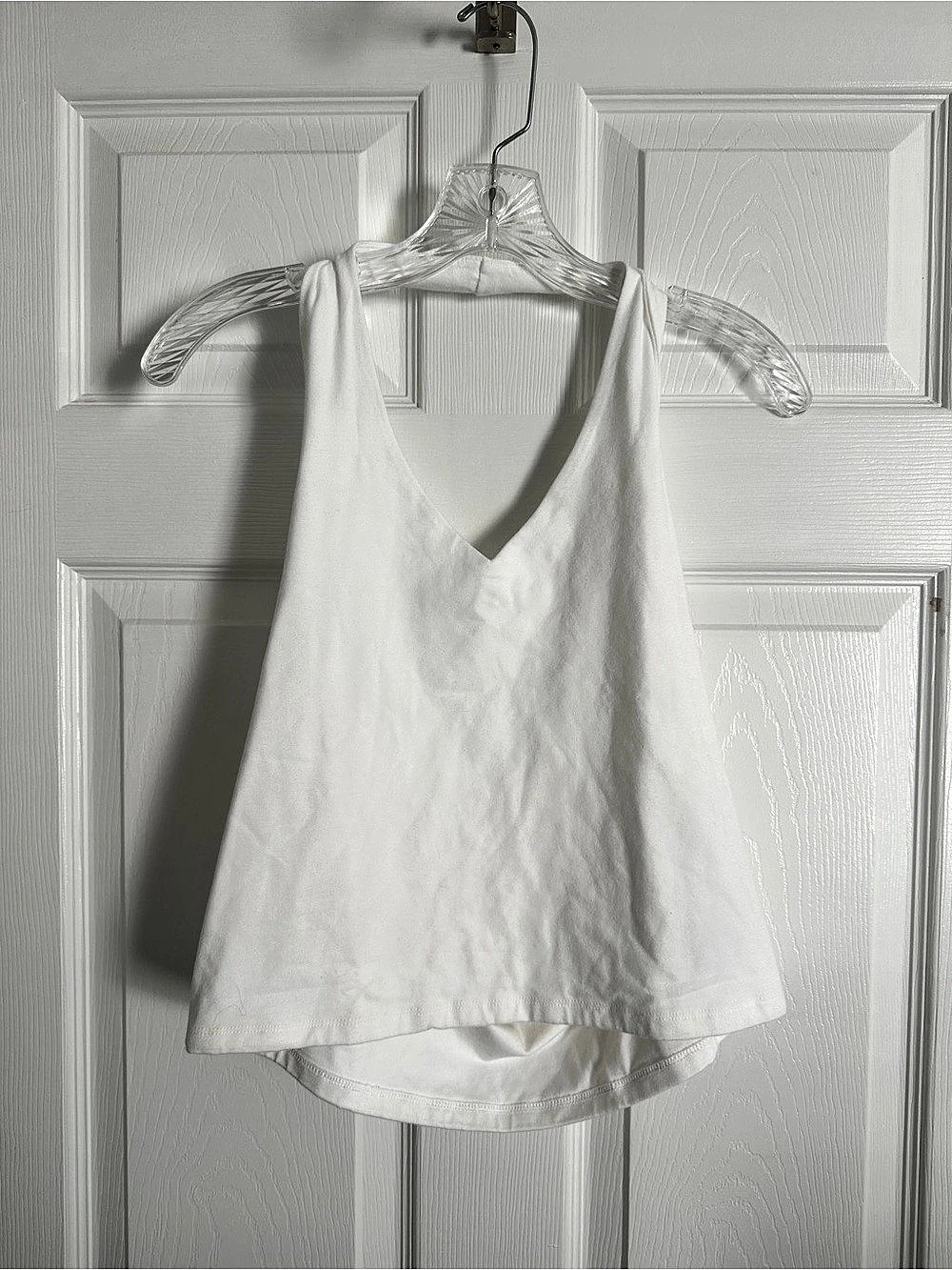 Gap CloseKnit Halter Crop Top White Tank Top